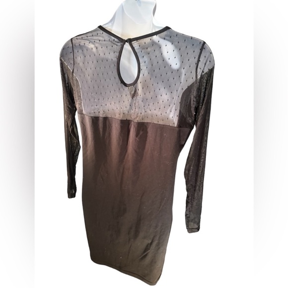 Hips & Curves Sheer Mesh Long Sleeve Bodycon Tunic Dress – Size 3X - Picture 6 of 9